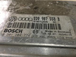 audi a3 motor beyni 1.8t 20v 8d0907558b, 8d0 907 558 b, 0 261 204 774