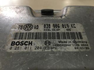 passat 1.9tdi motor beyni 038906019kc, 038 906 019 kc, 0281011204