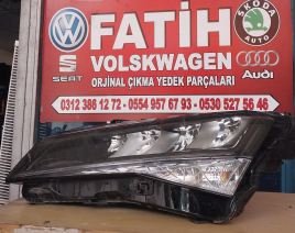 Skoda Superb sol ön far çıkma orijinal 3v1.941.015.c 3v1 941 015 c helojen var hatasız çıkma orijinal